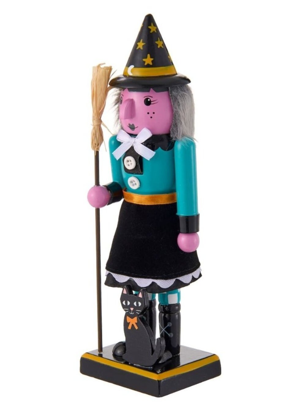 Witch Halloween Nutcracker Black Cat Broom Ashland Michael's Decoration